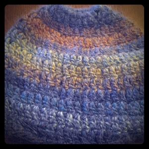 Beanie hat for pony tail